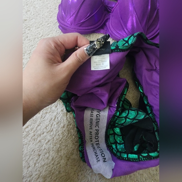 NEW Disney The Little Mermaid Ariel Cosplay Bikini Set - Picture 12 of 16
